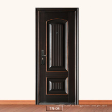 2020 Dernière conception Kerala Door Designs en acier Métal de porte extérieure avec bandes en aluminium